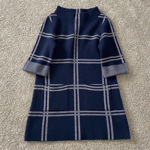 Anthropologie Moth Windowpane Sweater Tunic - Picture 2 of 3